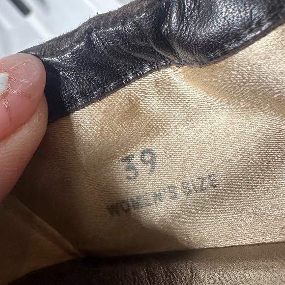 Tod’s Women’s Size 39 (US 8.5–9) Bronze & Brown Leather Suede Ballet Loafers - Picture 5 of 7